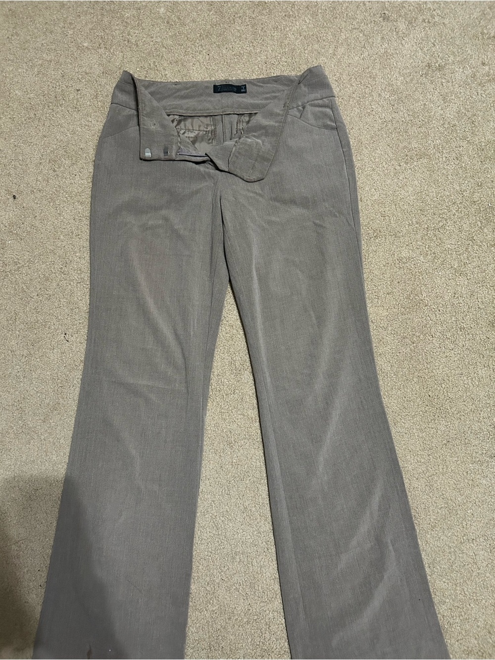 New York and Company Women's Taupe Bootcut Dress pant